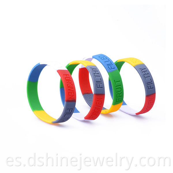 Words Engraved Silicone Wristband